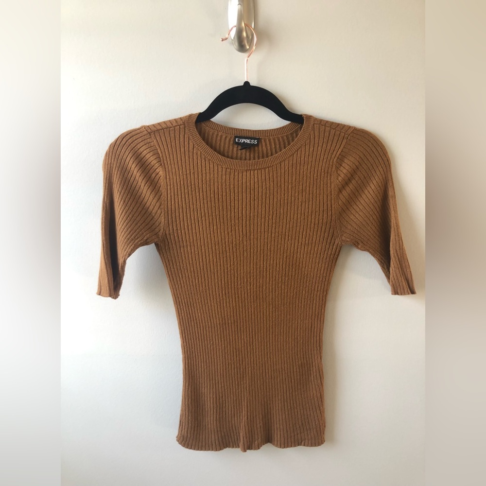 Express caramel colored sweater